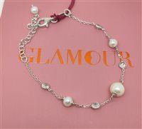 Pulsera Lelune Mujer LELUNE GLAMOUR in Plata Perla LGBR700 - LGBR700